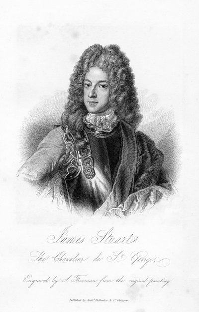 James Stuart, the Chevalier de S. George, print made by S. Freeman, c.1845 by Godfrey Kneller